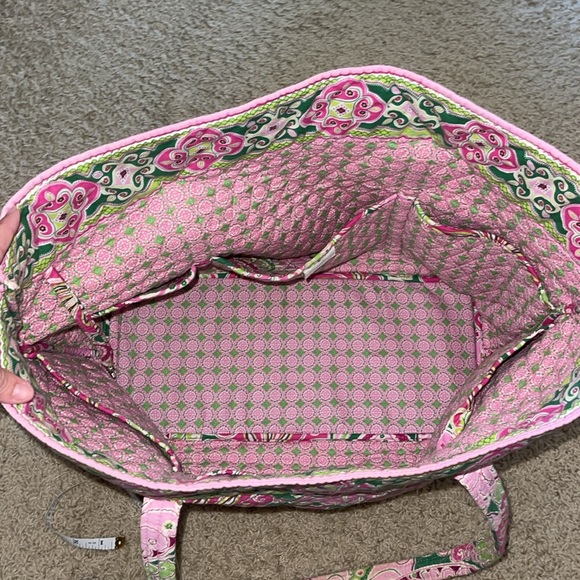Vera Bradley Super Tote Bag Pinwheel Pink - Picture 2 of 3